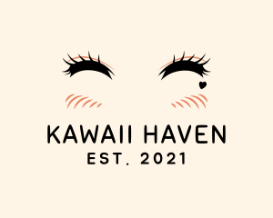 Anime Kawaii Eyes logo design