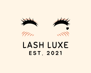 Lash - Anime Kawaii Eyes logo design
