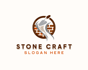 Masonry Brick Contractor logo design