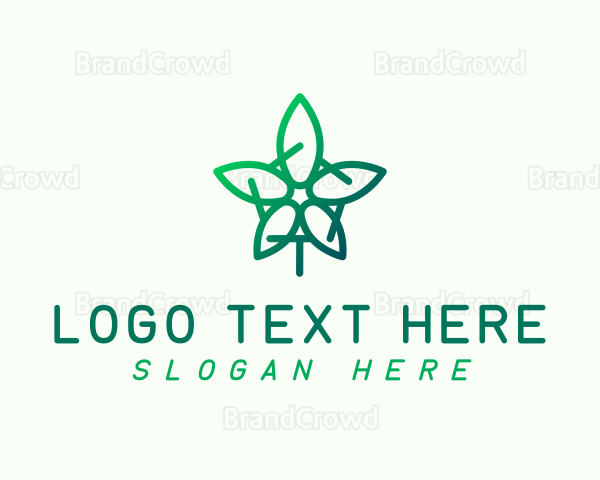 Natural Marijuana Flower Logo