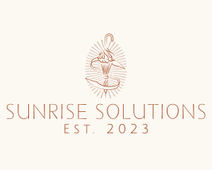 Elegant Parasol Ribbons logo design