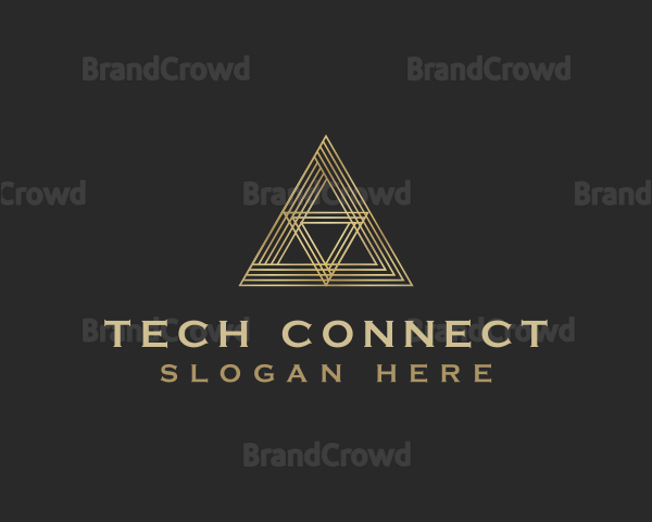 Luxury Premium Pyramid Triangle Logo