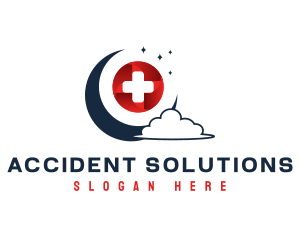 Accident - Medical Emergency Moon logo design