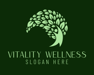 Nature Wellness Yoga logo design