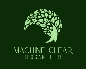 Clean - Nature Wellness Yoga logo design