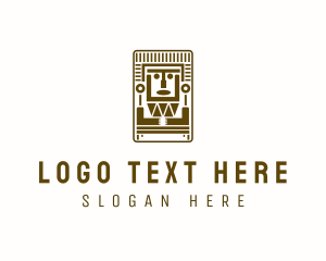 Samoan - Tribal Mayan Mask logo design