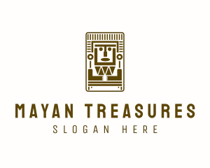 Mayan - Tribal Mayan Mask logo design