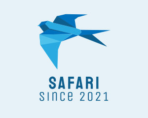 Etsy - Blue Sparrow Origami logo design