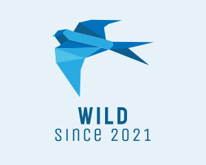 Craftsman - Blue Sparrow Origami logo design