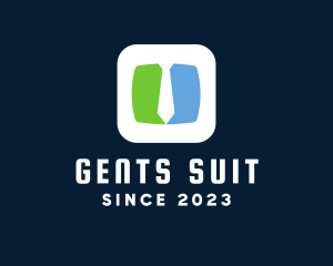 Businessman Suit App logo design