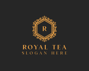 Royal Ornamental Hexagon logo design