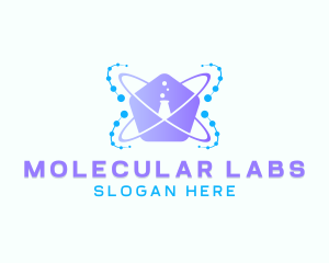 Molecular - Pentagon Molecular Research Lab logo design