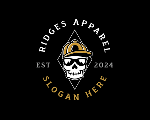 Skull Cap Apparel  logo design