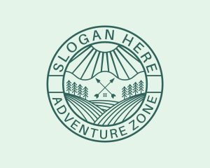 Forest Field Cabin logo design