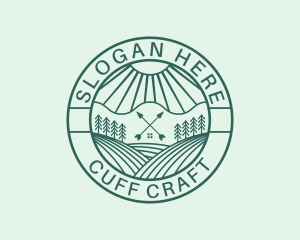 Forest Field Cabin logo design