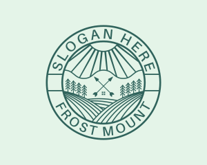 Forest Field Cabin logo design