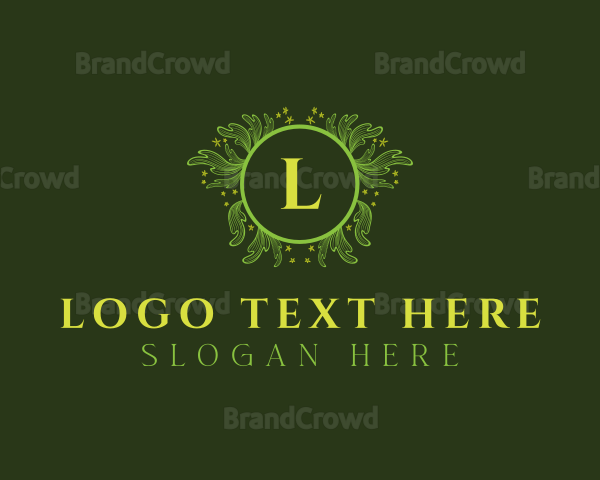 Luxury Floral Wreath Logo