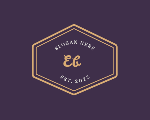 Stationery - Luxury Golden Wordmark logo design