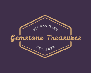 Jewels - Luxury Golden Wordmark logo design