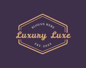 Luxury Golden Wordmark logo design