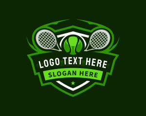 Tennis Rackets - Tennis Sports Ball logo design