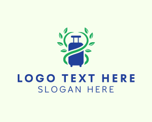 Nature - Leaf Vine Luggage Travel logo design