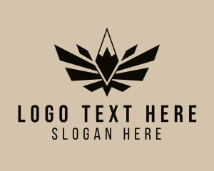 Winged - Winged Mountain Hiking logo design