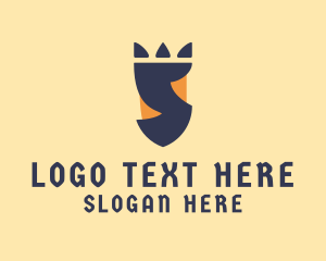Simple Medieval Shield Letter S  Logo
