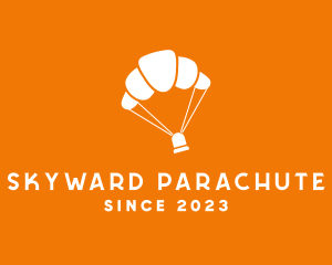 Croissant Bakery Parachute  logo design