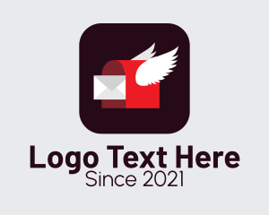 Social Media - Flying Mailbox App logo design