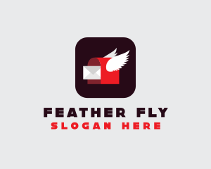 Flying Mailbox App logo design