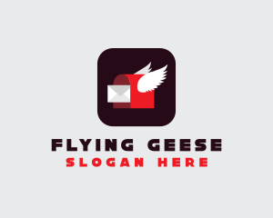 Flying Mailbox App logo design