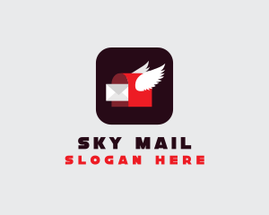 Flying Mailbox App logo design