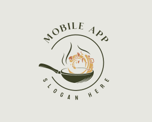 Cooking Pan Restaurant Logo