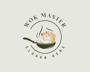 Wok - Cooking Pan Restaurant logo design