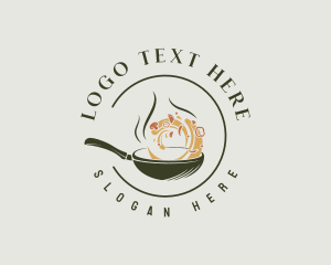 Cooking Pan Restaurant Logo