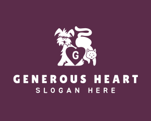 Pet Heart Veterinary logo design