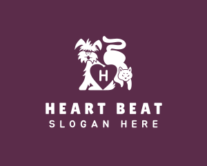 Pet Heart Veterinary logo design