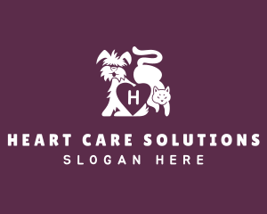 Pet Heart Veterinary logo design