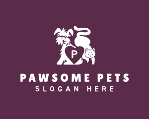 Pet Heart Veterinary logo design