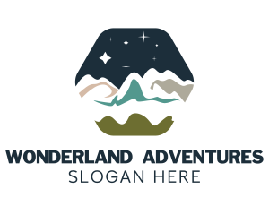 Mountain Scenery Camping  Logo