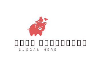 Farm Animal Pig Chick Logo