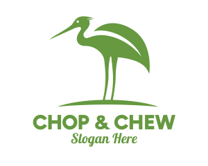 Green Leaf Stork Logo