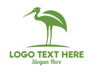 Green Leaf Stork Logo