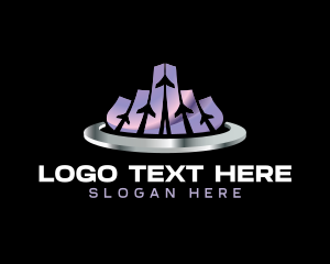 Sales - Growth Arrow Graph logo design