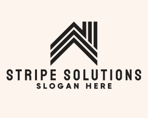 Stripe House Real Estate logo design