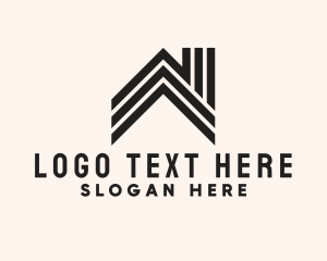 Sleek - Stripe House Real Estate logo design