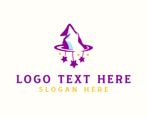 Wizard Hat Magician Logo