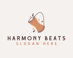 Music Drum Instrument logo design