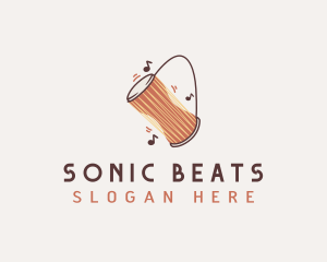 Music Drum Instrument logo design